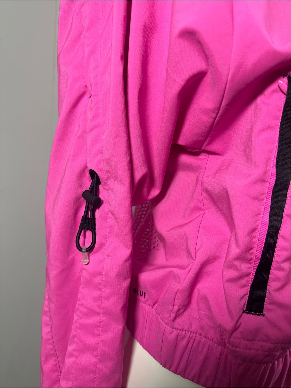 Adidas Sz XS Primeblue Women's Pink Cropped Track Jacket Mesh Back Full Zip - Picture 4 of 11